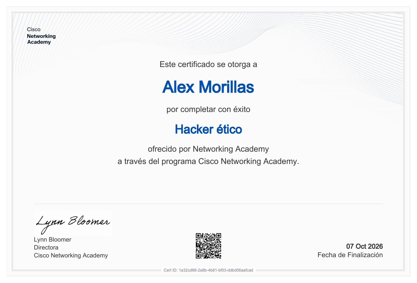 Certificado Hacker ético